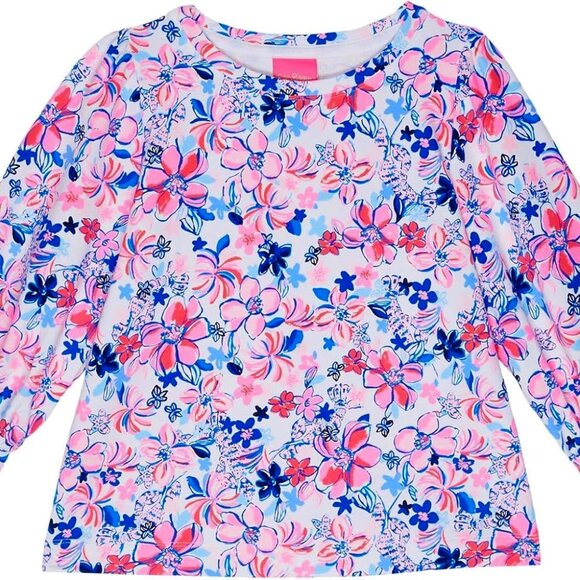 NWT, Lilly Pulitzer Girl's Mini Corden Sweatshirt, Party Like Lobstar, Girls 6-7 - Picture 1 of 3